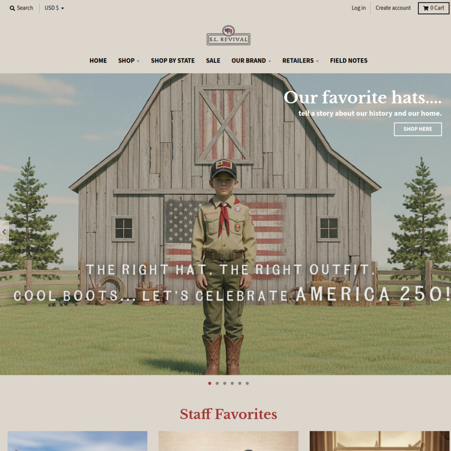 statelegacyrevival.com homepage screenshot