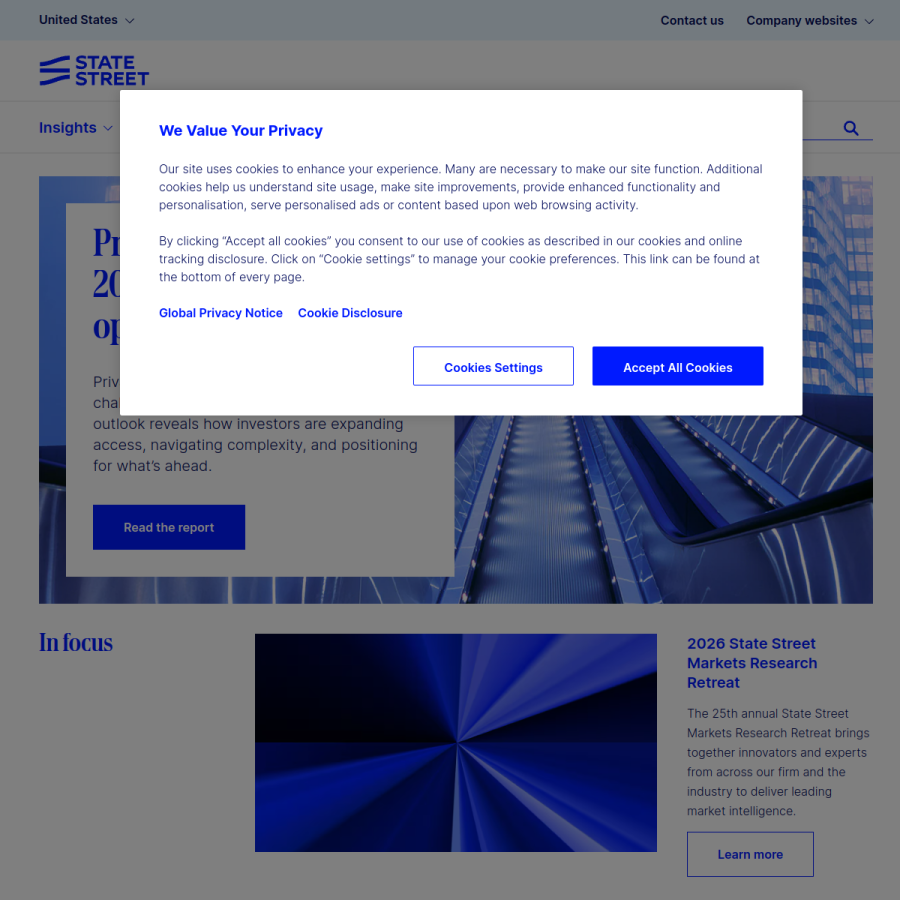 statestreet.com homepage screenshot