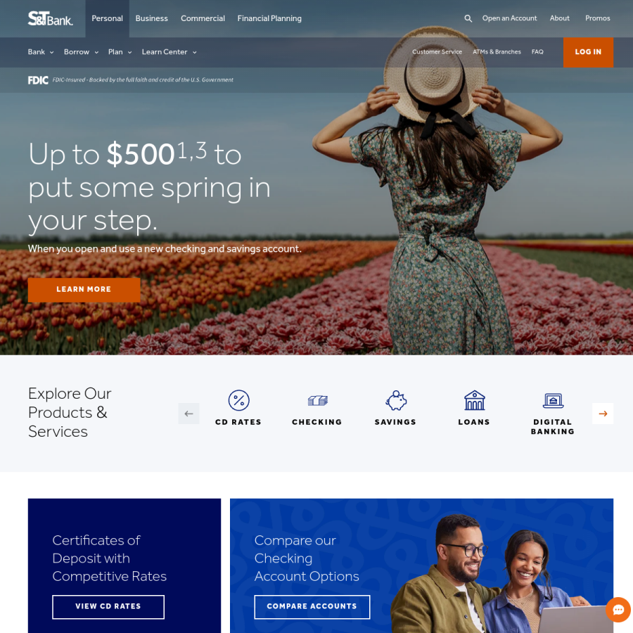 stbank.com homepage screenshot