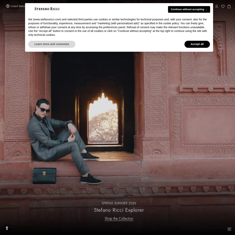 stefanoricci.com homepage screenshot