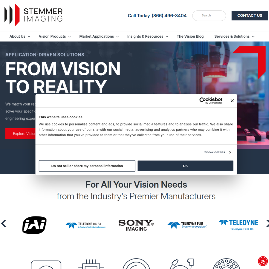 stemmer-imagingusa.com homepage screenshot