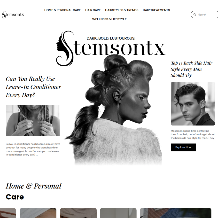 stemsontx.com homepage screenshot