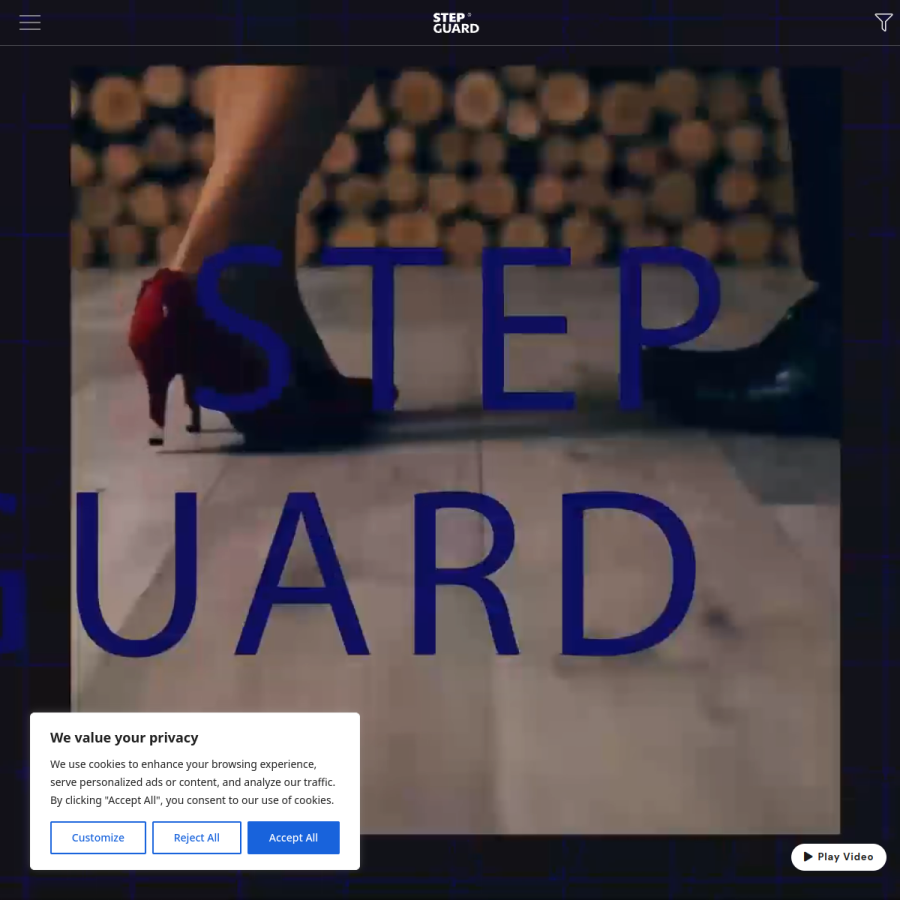 stepguardfloors.com homepage screenshot