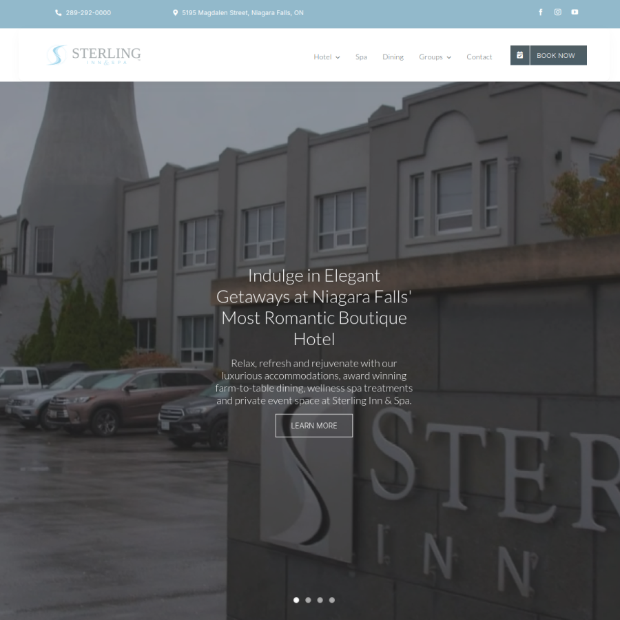sterlingniagara.com homepage screenshot