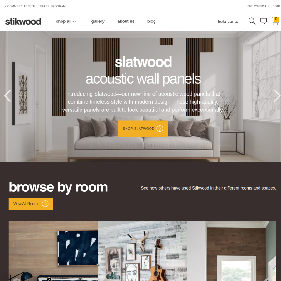 stikwood.com homepage screenshot