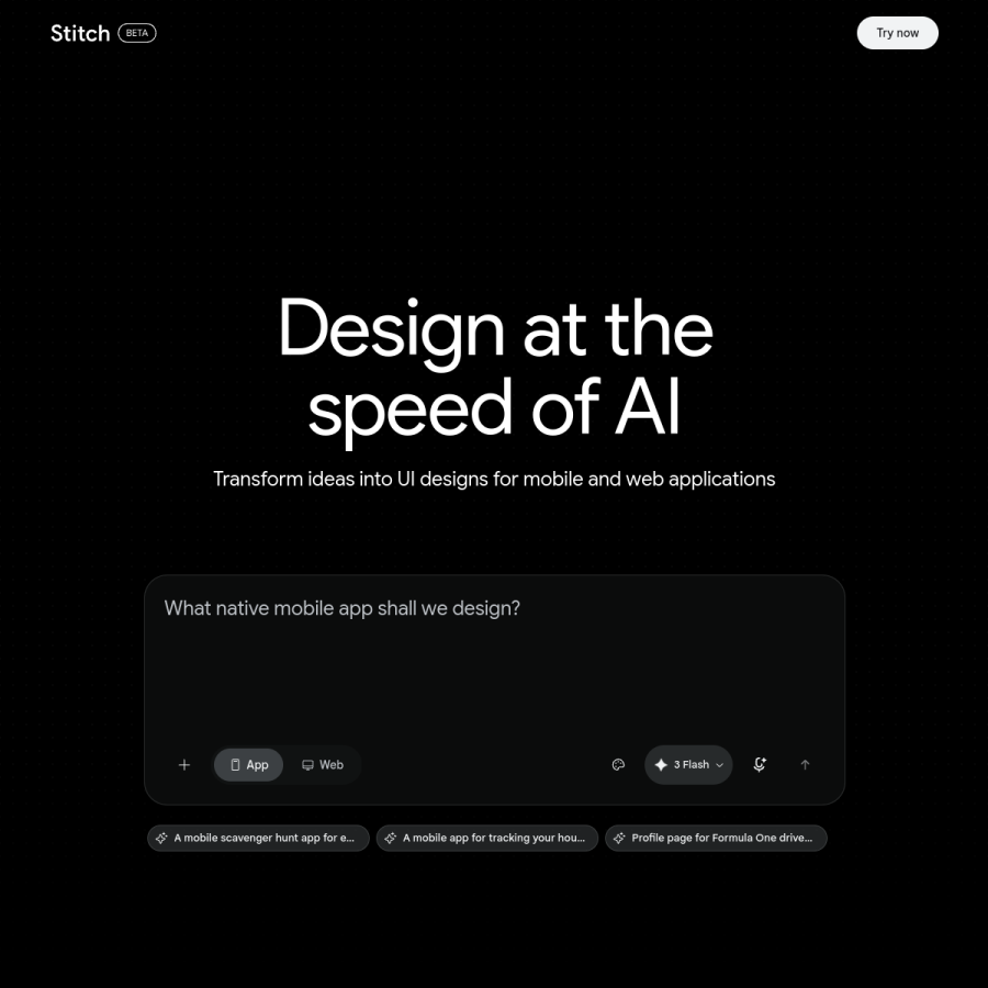 stitch.withgoogle.com homepage screenshot