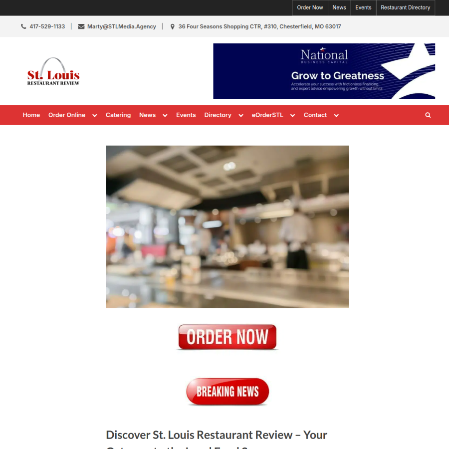 stlouisrestaurantreview.com homepage screenshot