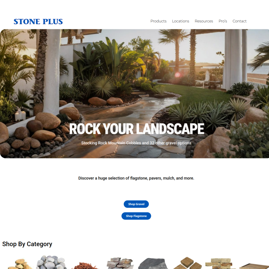 stoneplus.com homepage screenshot