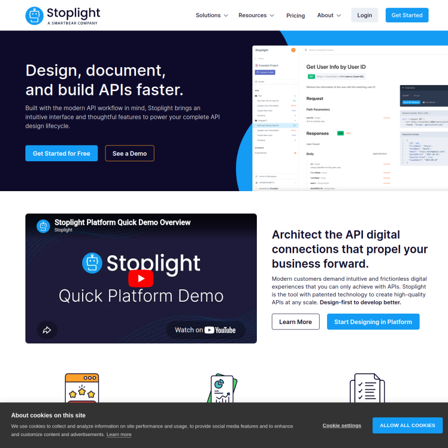 stoplight.io homepage screenshot