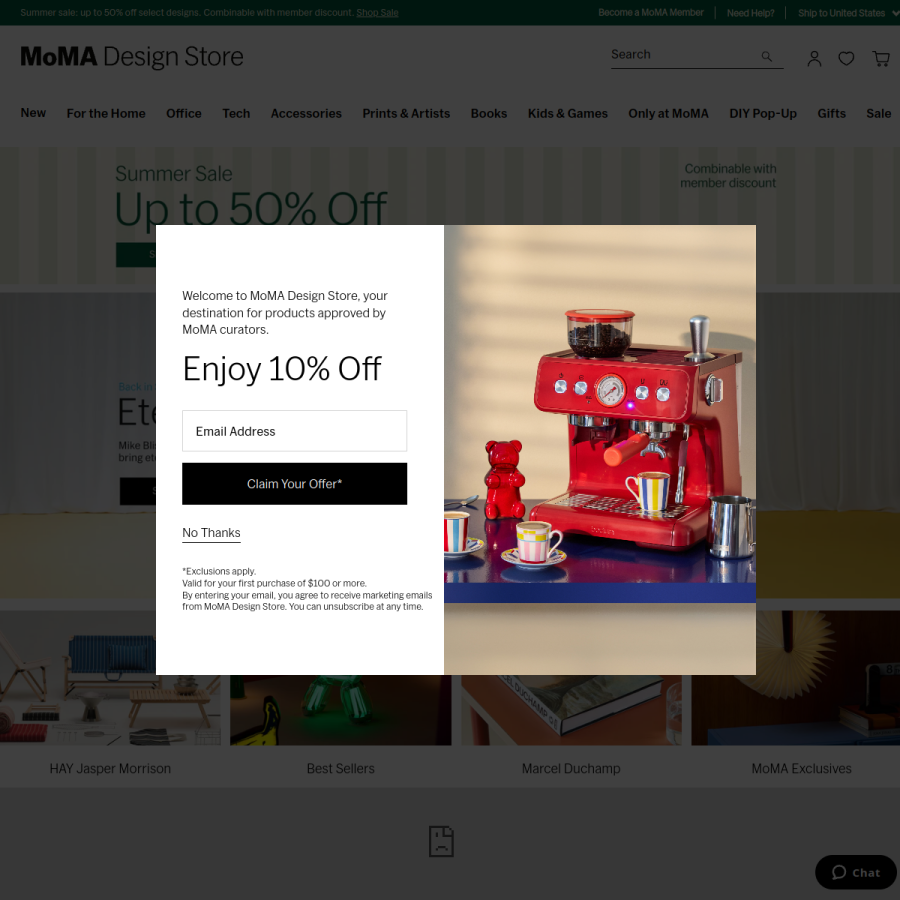 store.moma.org homepage screenshot