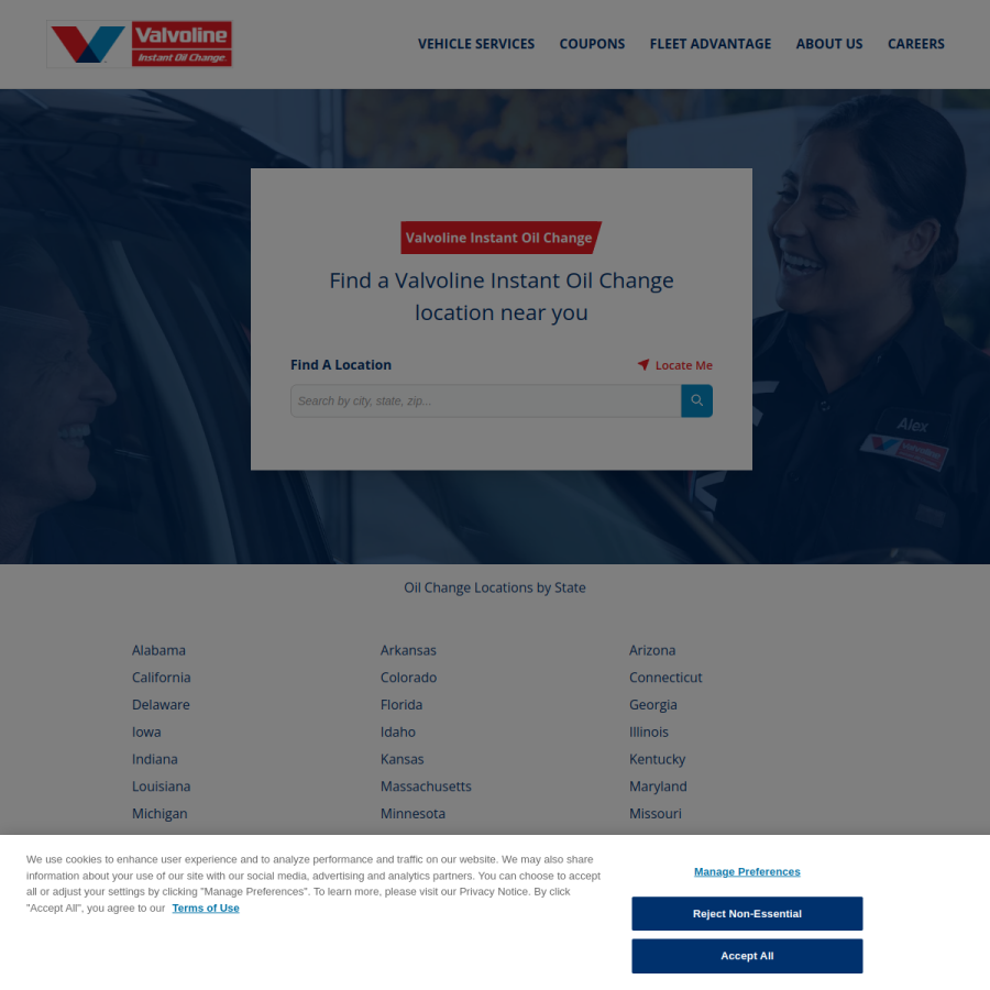 store.vioc.com homepage screenshot