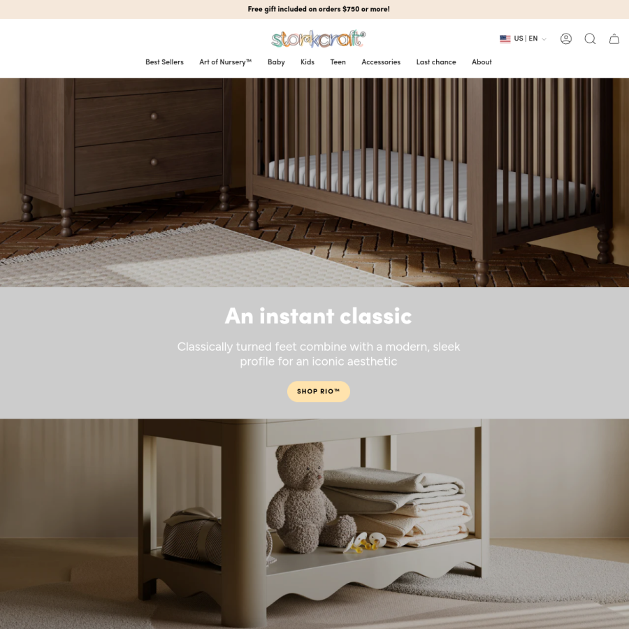 storkcraft.com homepage screenshot