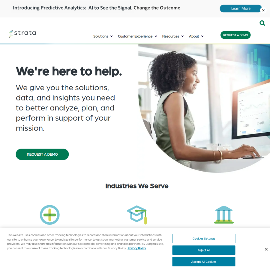 stratadecision.com homepage screenshot