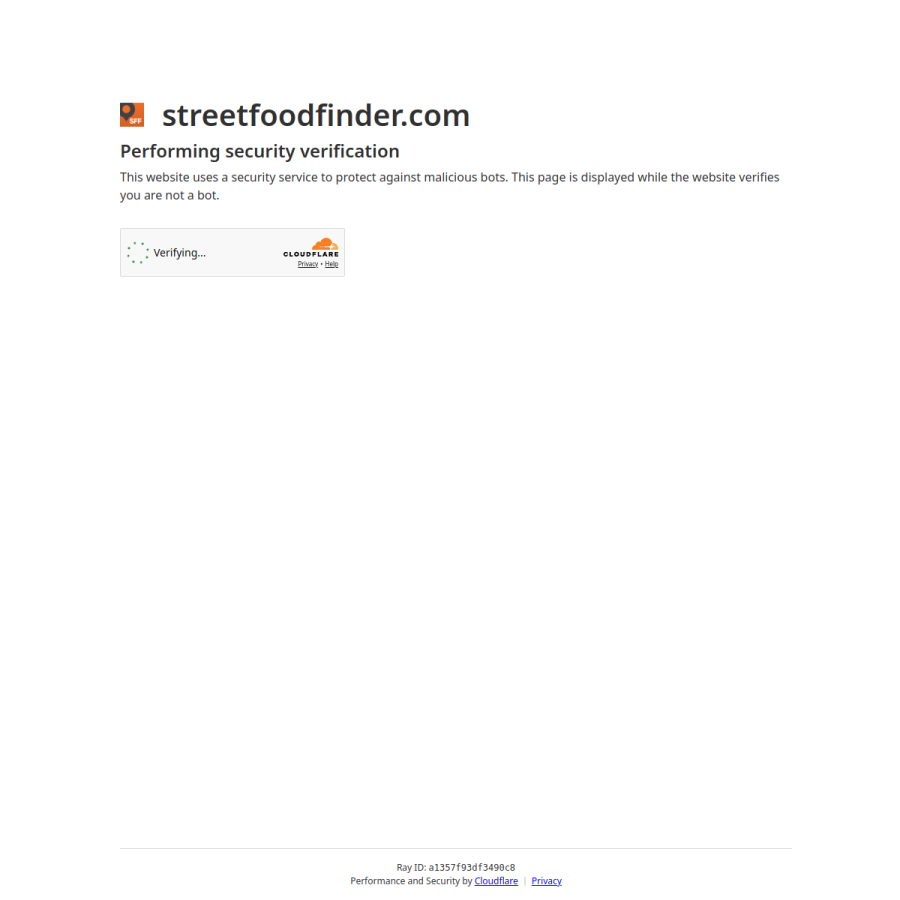 streetfoodfinder.com homepage screenshot