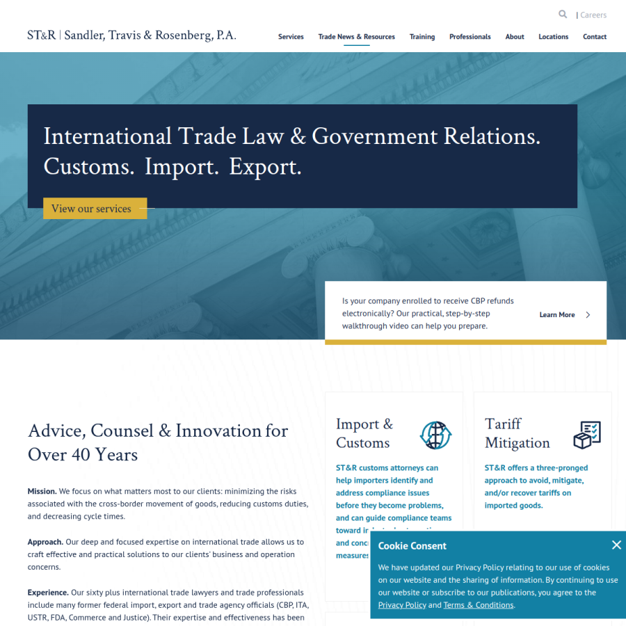 strtrade.com homepage screenshot