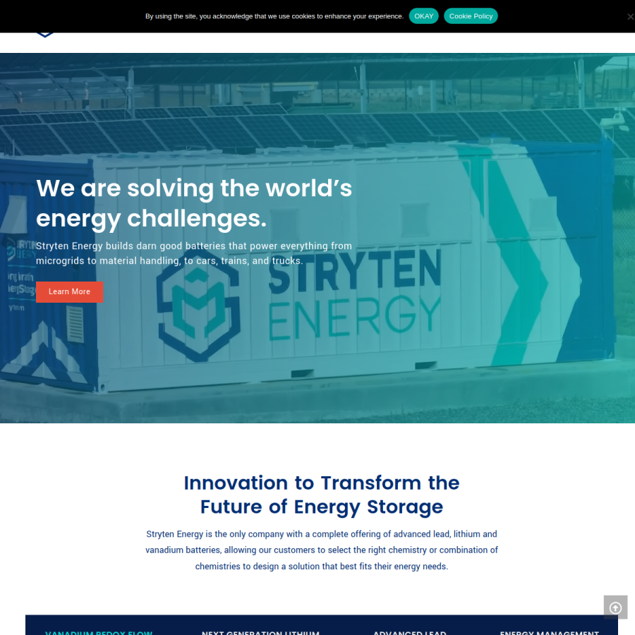 stryten.com homepage screenshot