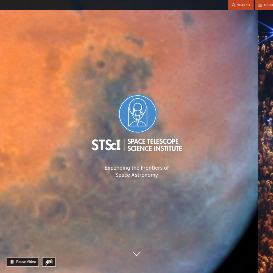 stsci.edu homepage screenshot