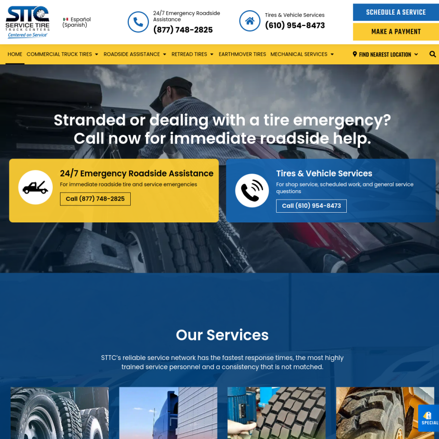 sttc.com homepage screenshot