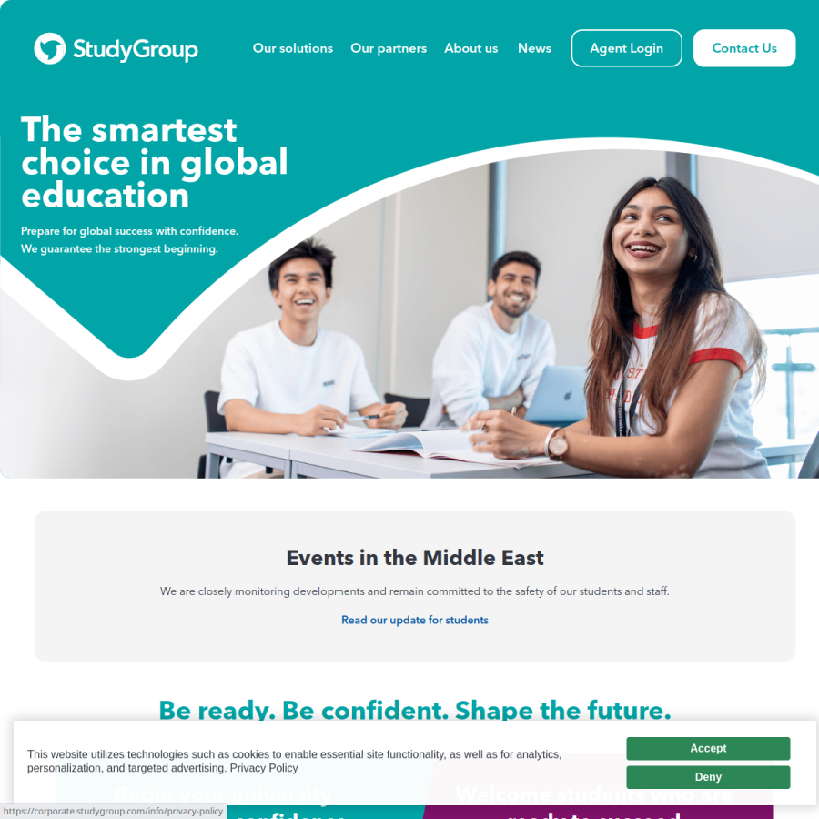 studygroup.com homepage screenshot