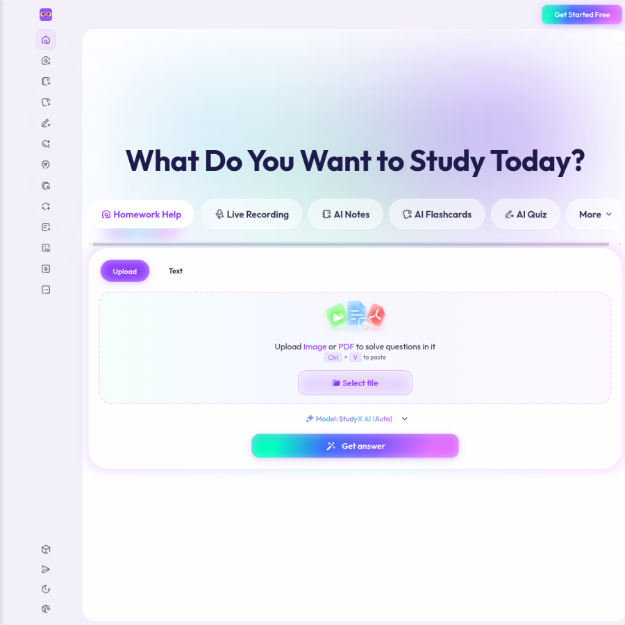 studyx.ai homepage screenshot