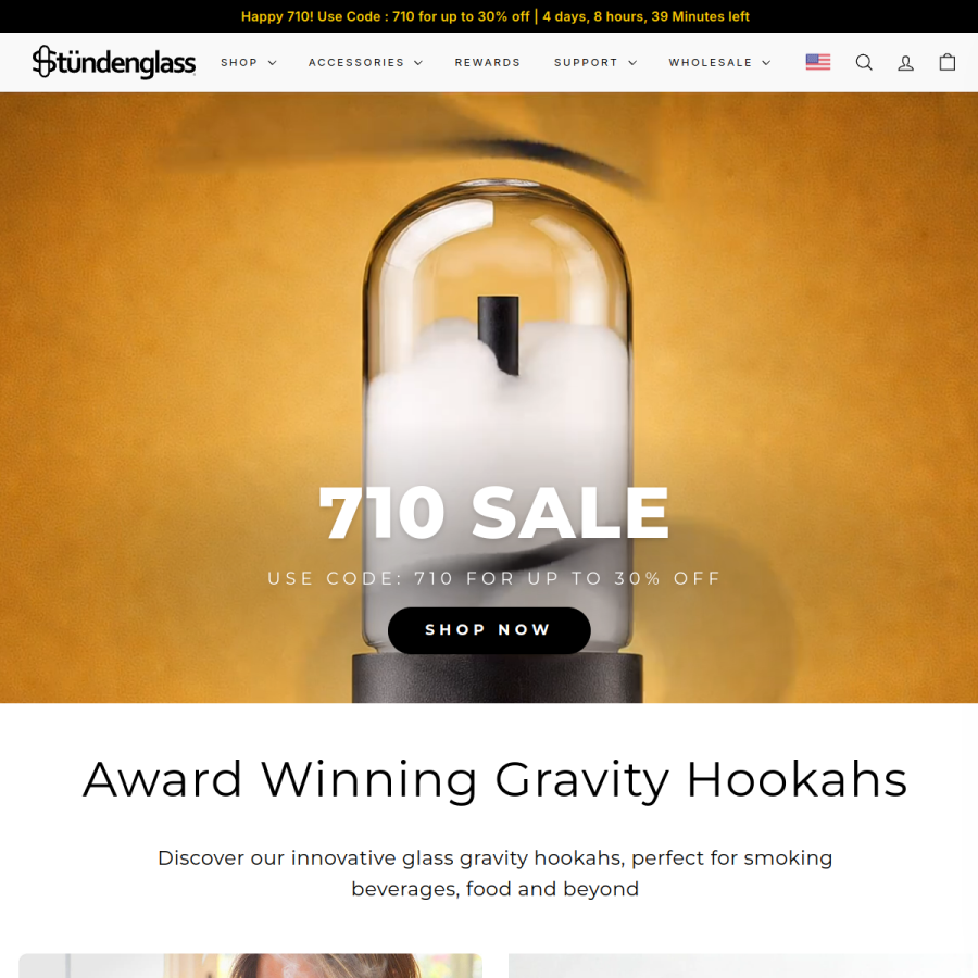 stundenglass.com homepage screenshot
