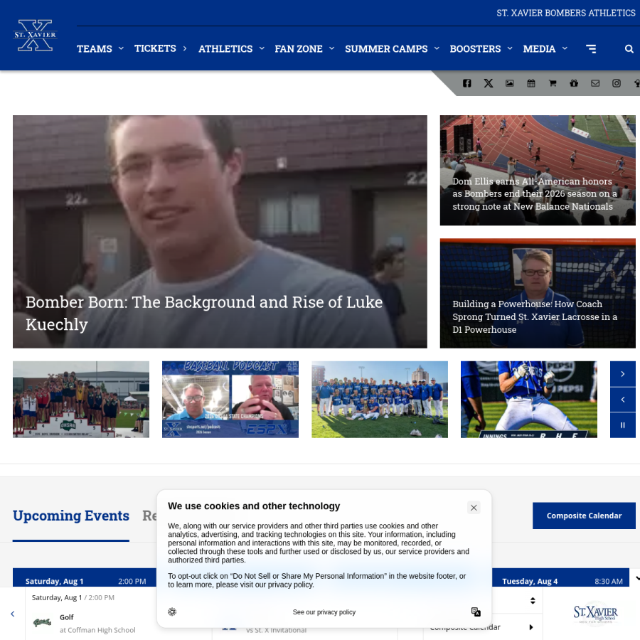 stxsports.net homepage screenshot