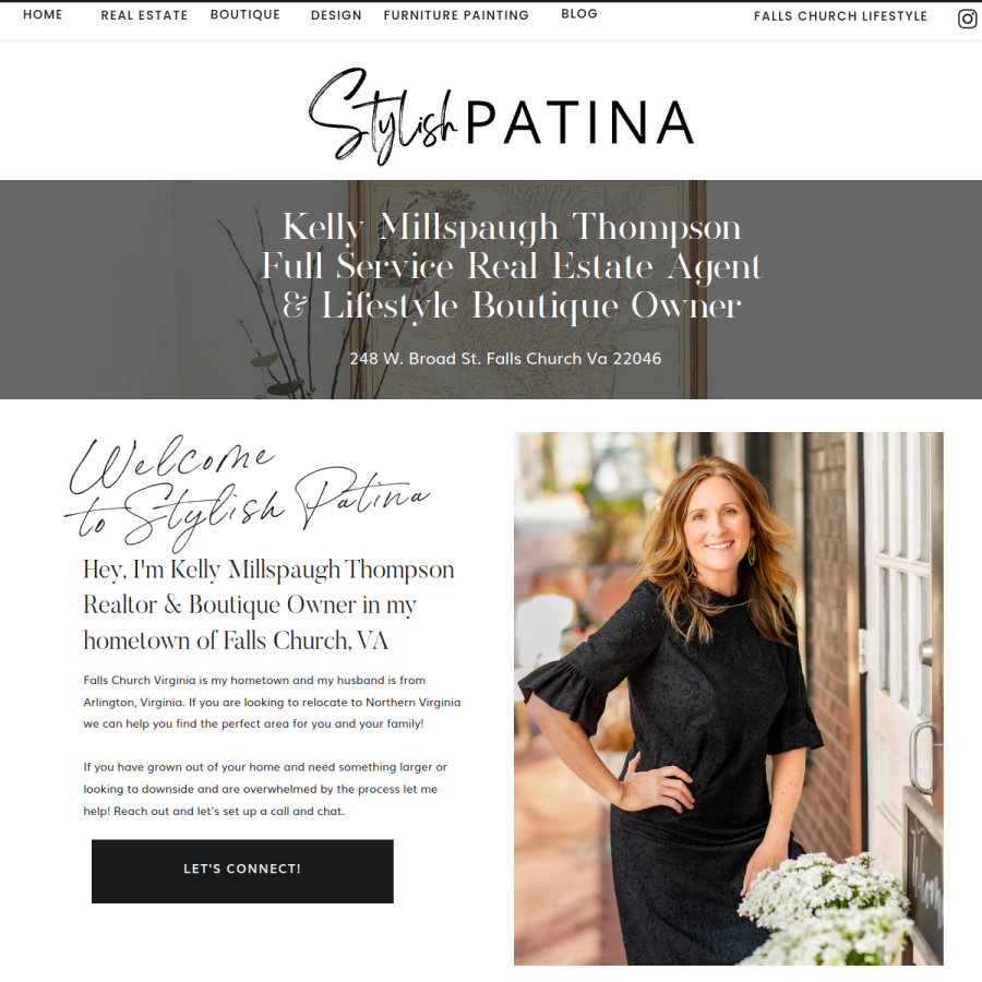 stylishpatina.com homepage screenshot
