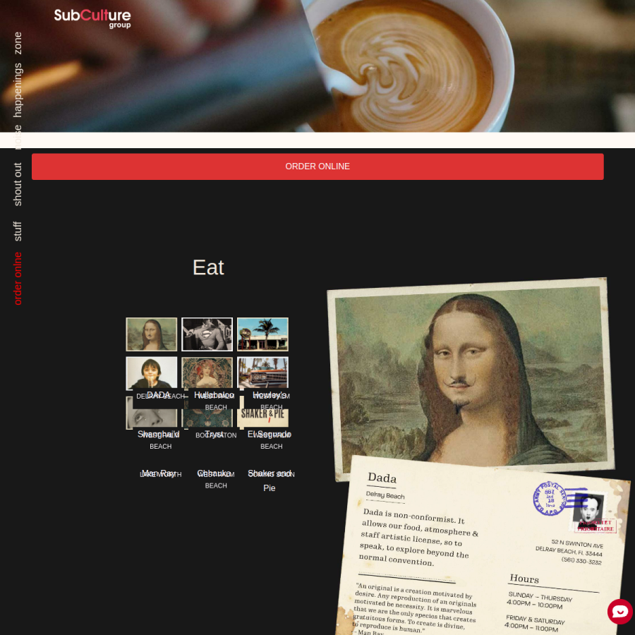 sub-culture.org homepage screenshot