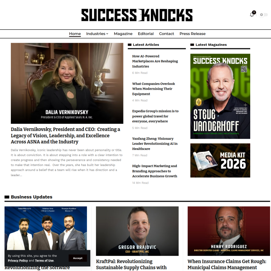successknocks.com homepage screenshot