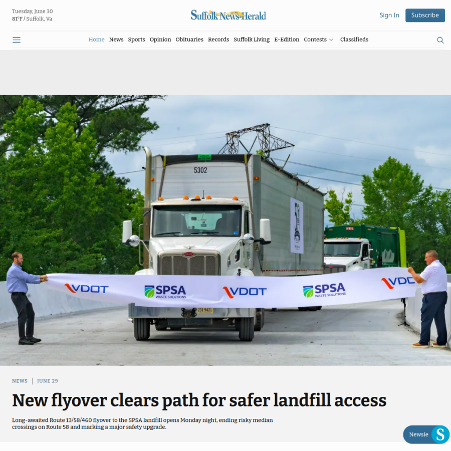 suffolknewsherald.com homepage screenshot