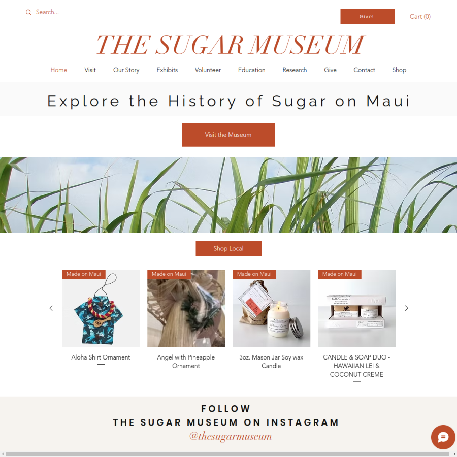 sugarmuseum.com homepage screenshot