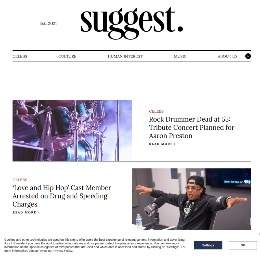 suggest.com homepage screenshot