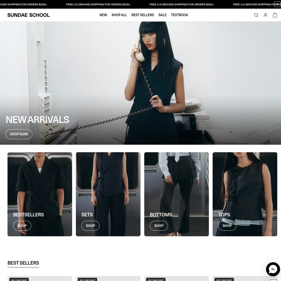 sundae.school homepage screenshot