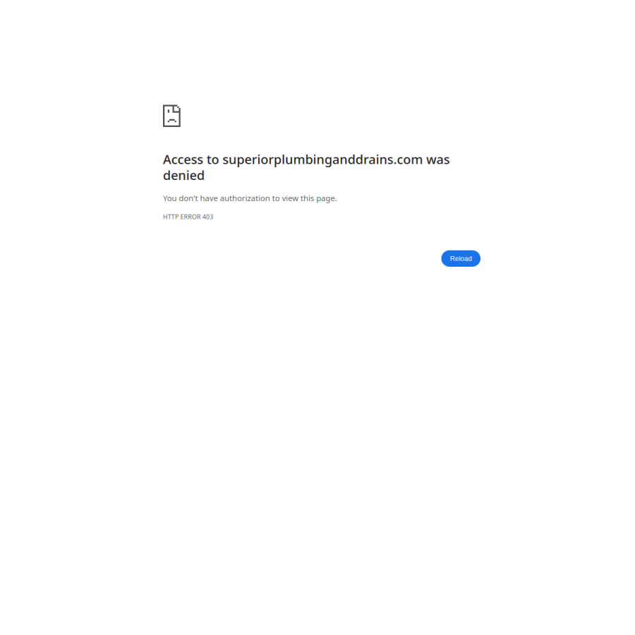 superiorplumbinganddrains.com homepage screenshot