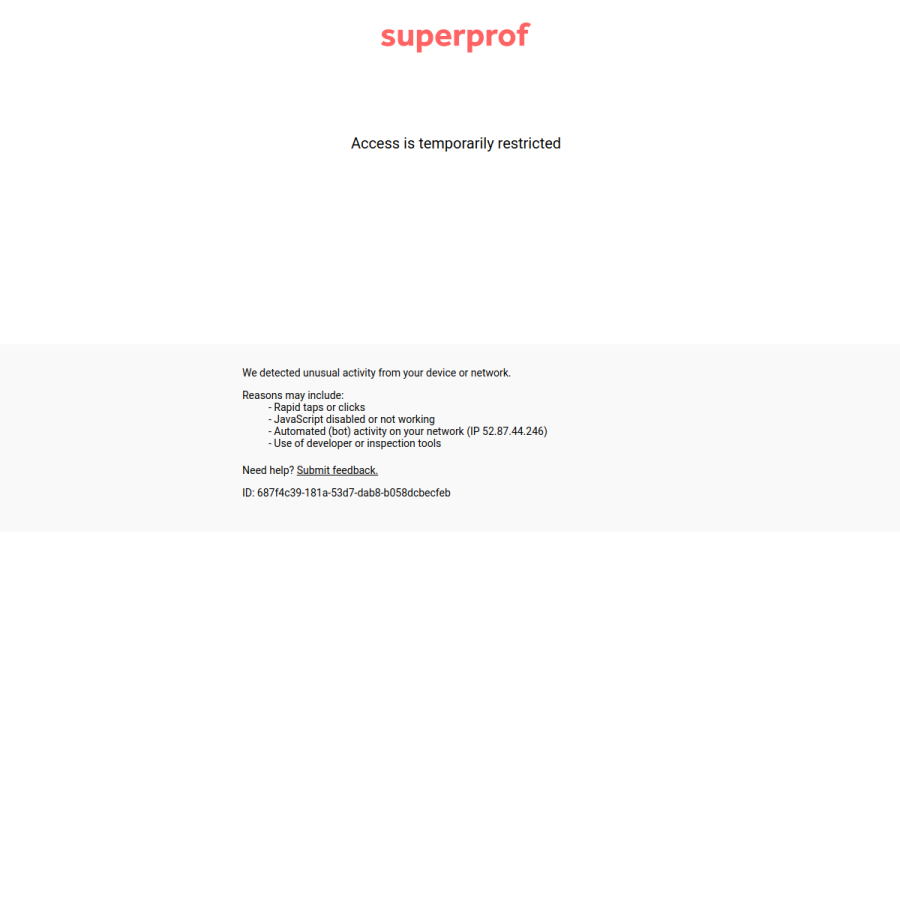 superprof.ca homepage screenshot