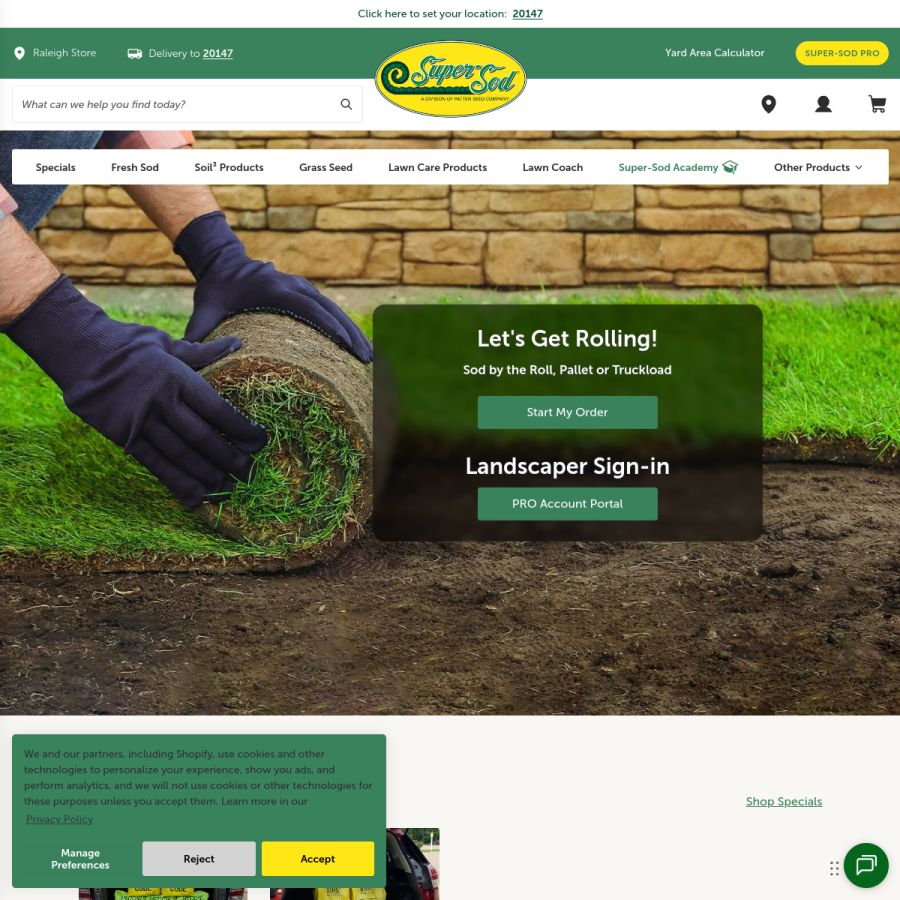 supersod.com homepage screenshot