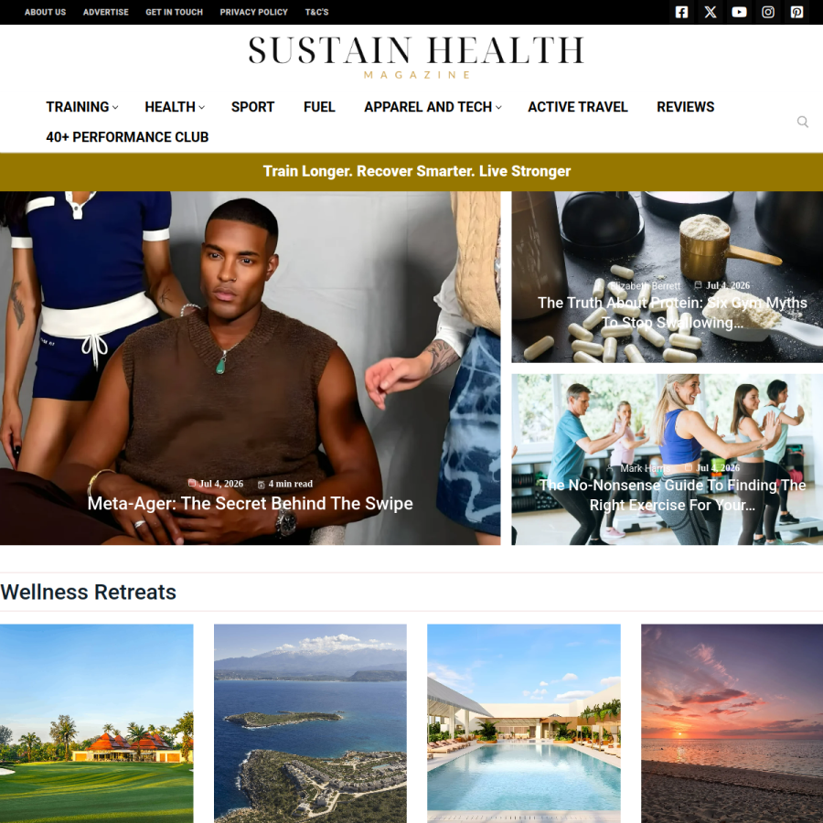 sustainhealth.fit homepage screenshot