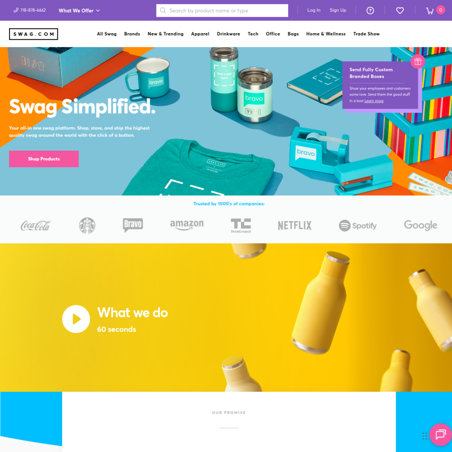 swag.com homepage screenshot