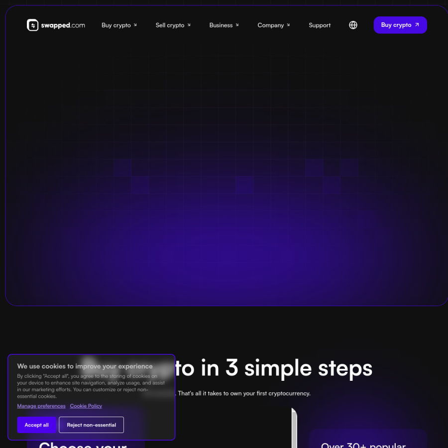 swapped.com homepage screenshot