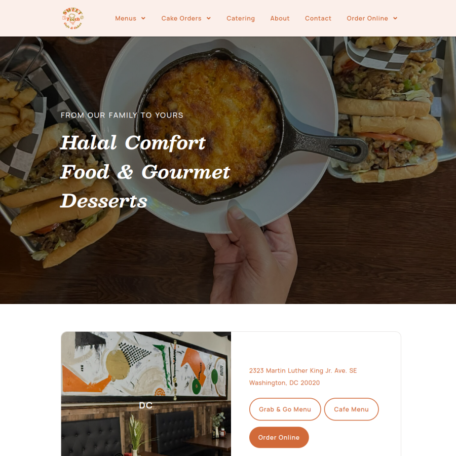 sweettoothcafeandcakes.com homepage screenshot