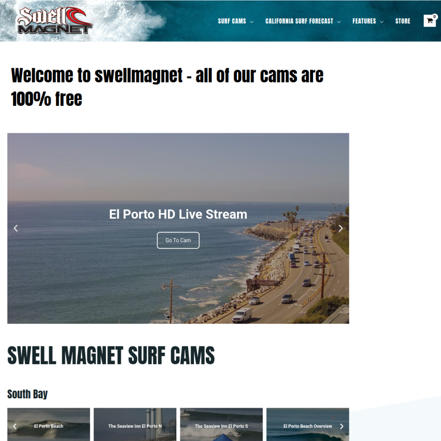 swellmagnet.com homepage screenshot