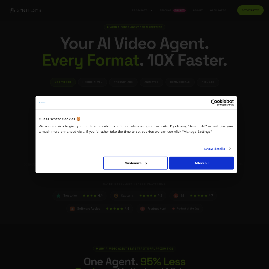 synthesys.io homepage screenshot