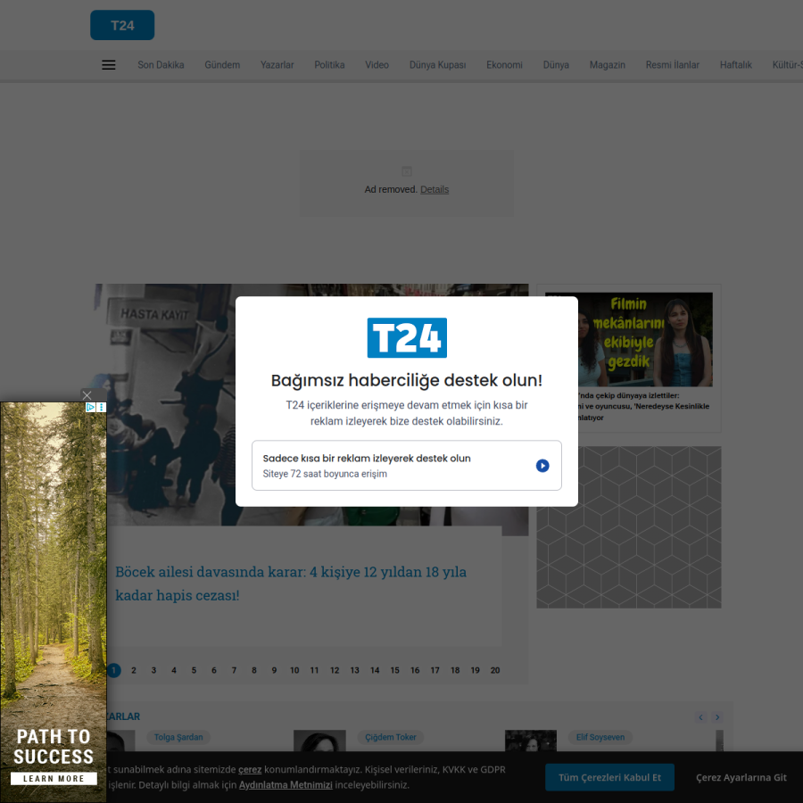 t24.com.tr homepage screenshot