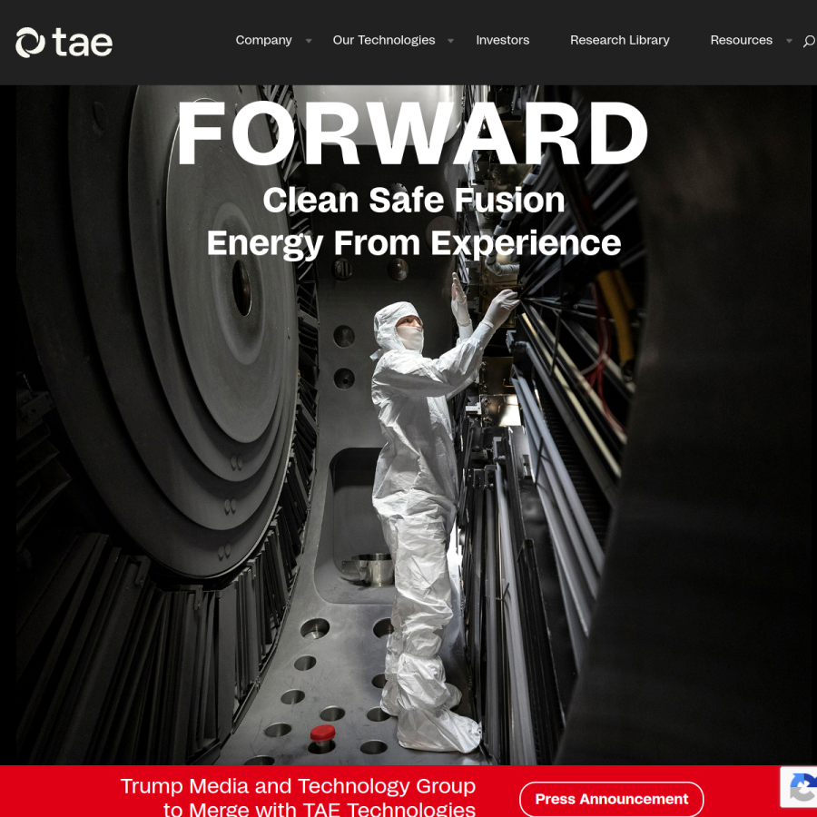 tae.com homepage screenshot