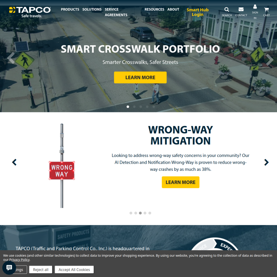 tapconet.com homepage screenshot