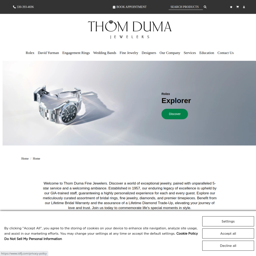 tdfj.com homepage screenshot