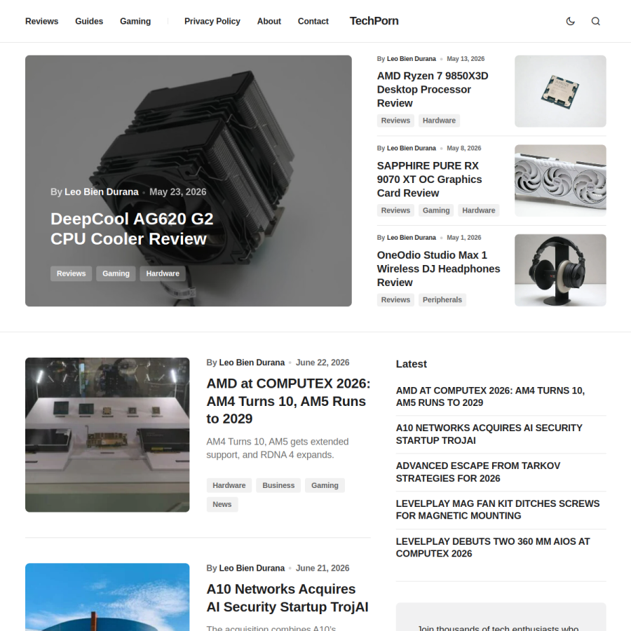 techporn.ph homepage screenshot