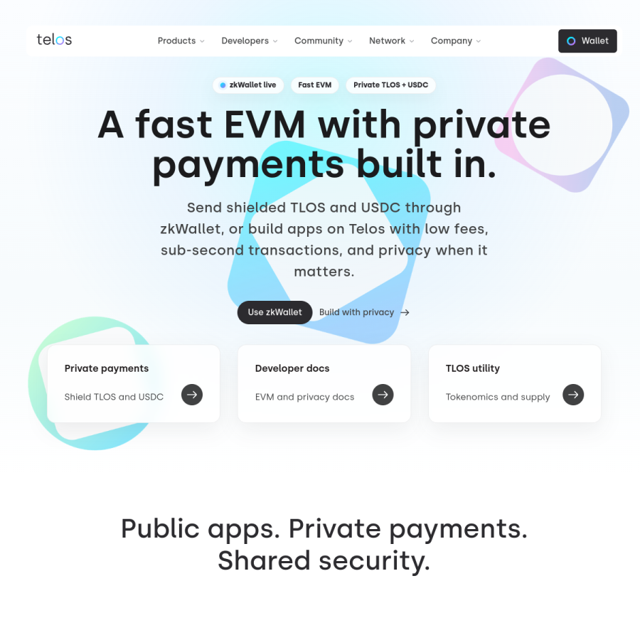 telos.net homepage screenshot