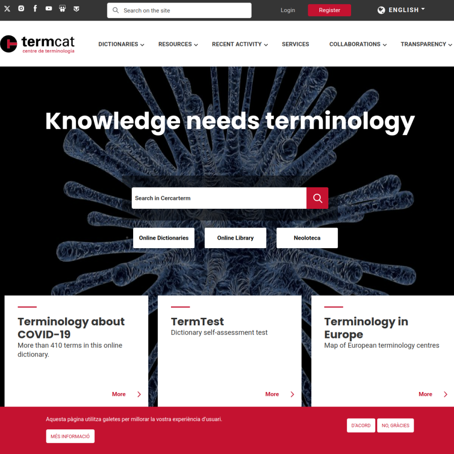 termcat.cat homepage screenshot