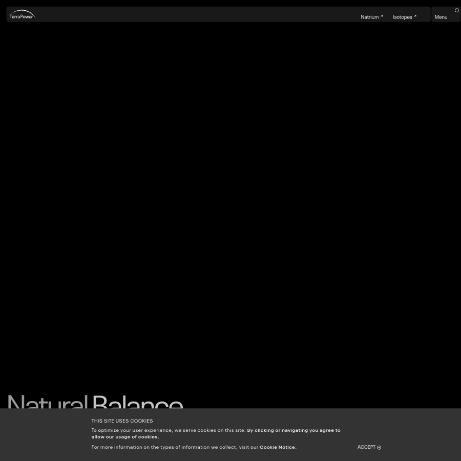 terrapower.com homepage screenshot